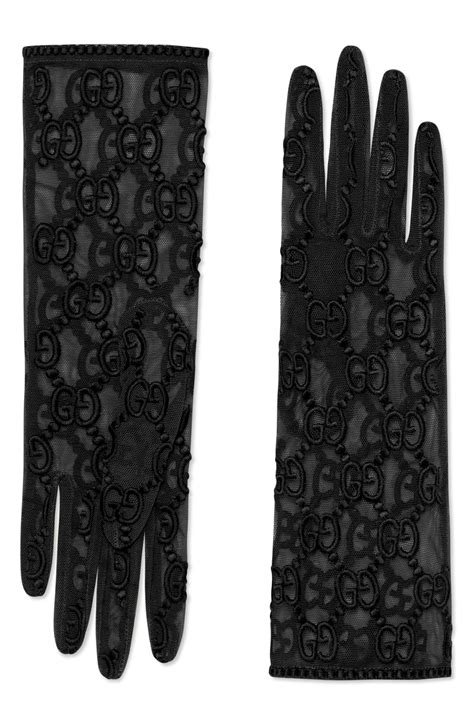 gucci lace gloves women's|farfetch gucci lace gloves.